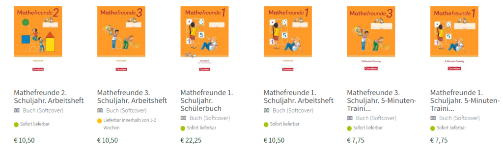 Mathefreunde Schuljahr. Arbeitsheft