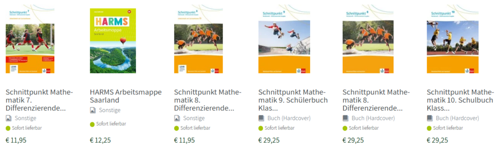 Schulbücher für Saarland Bestellen